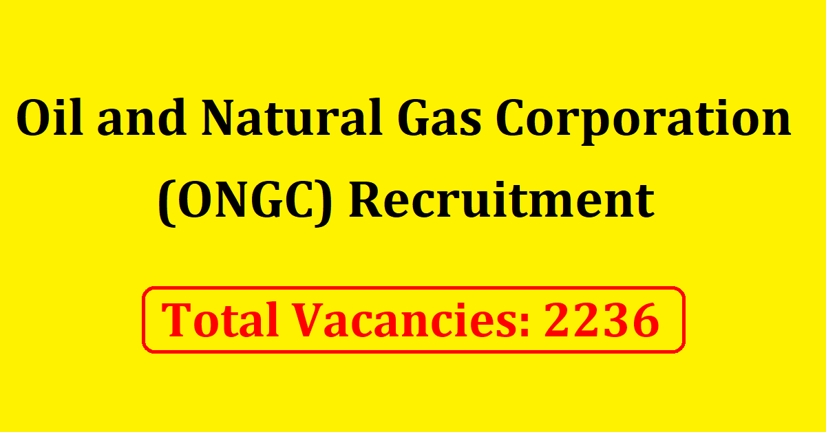 Oil and Natural Gas Corporation jobs apply